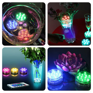 Mini UFO Underwater led aquarium light Submersible, RGB Remote Control+Waterproof led light for aquarium tank,can decorate house