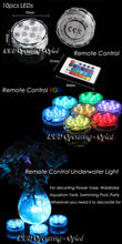 Mini UFO Underwater led aquarium light Submersible, RGB Remote Control+Waterproof led light for aquarium tank,can decorate house