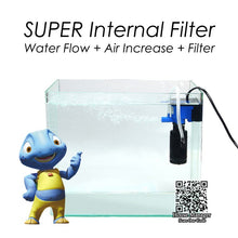 Super Aquarium Internal Air Pump for Air Oxygen Increase, Submersible Air Compressor for turtle fish tank, Filtering Water Flow