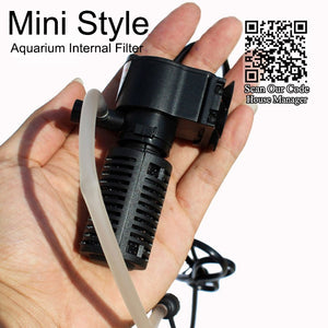 Small Submersible Air Pump internal for aquarium inner, ADD Oxygen Air compressor for aquarium fish tank marine aquatic plants