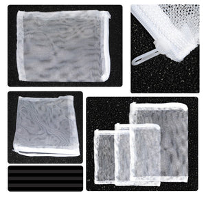 Aquarium accessories Mesh Bag - Aquarium Isolation Bag for stock Bacteria Balls Active Carbon filter stuff (3 size for choice)