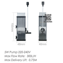 5W Aquarium Pump Filter pump, Surface Skimmer to remove Oil Slick Oil film remover,water Protein Skimmer pump to filter water
