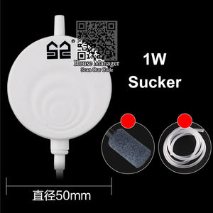 Mini Air pump hang sucker tank table increase oxygen pump mute low sound, Air Compressor Bubble stone bubble for Mini Aquarium