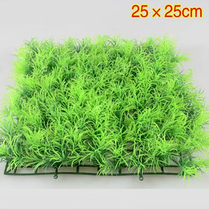 Super for aquarium waterscape - 25x25cm artificial lawn plastic, very good to cover tank bottom, artificial plants for aquarium