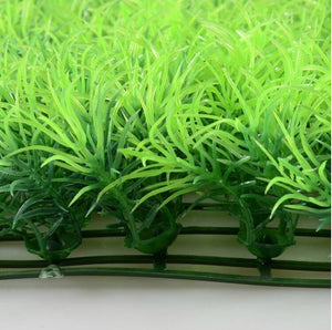 Super for aquarium waterscape - 25x25cm artificial lawn plastic, very good to cover tank bottom, artificial plants for aquarium