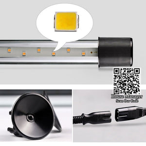 Submersible Aquarium LED Light Lamp, Red/White+Blue/White lighting for Red fish Blood Parrots / coral reef marine / water plants