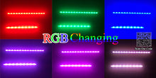 RGB LED Aquarium Lamp waterproof, Fish Tank Submersible Light Air Bubble Lamp, Remote Control RGB Strip Bar Light for fish tank
