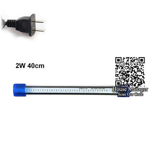 Amphibious land or underwater Decorative Aquarium LED Lighting White+Blue,Aquarium Submersible Lamp fish tank light coral reef