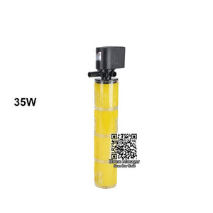 Adjustable Outlet Nozzle, Aquarium Filter Submersible Pump Filter Sponge 12/18/25/35W Fish Tank Add Air/Oxygen Water Circulation