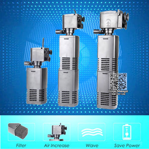 Mini 3 in 1 Multi-function Aquarium Filter Submersible Pump, Aquarium Purifier Water Quality Tank Filter water pump add Oxygen