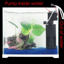 Mini 3 in 1 Multi-function Aquarium Filter Submersible Pump, Aquarium Purifier Water Quality Tank Filter water pump add Oxygen