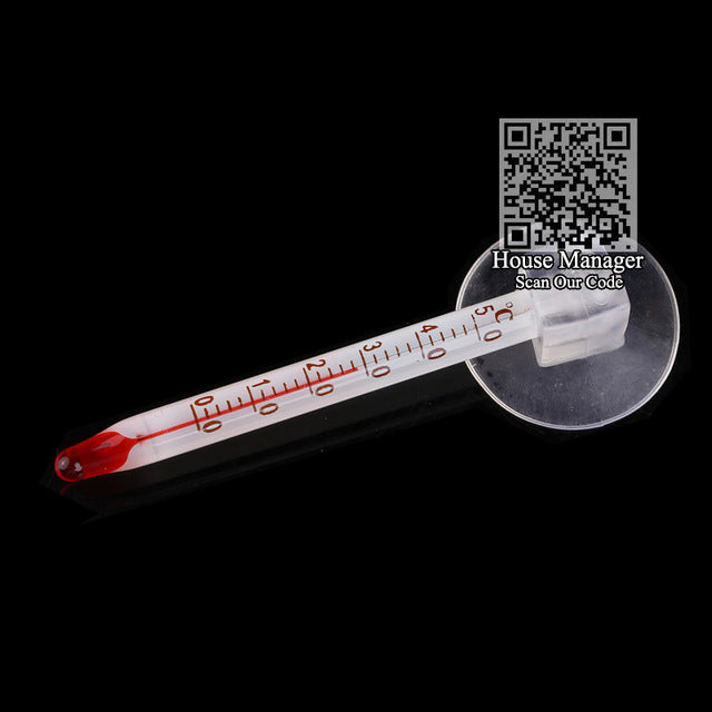 Mini Thermometer Submersible Aquarium Thermometer for water Temperature Measurement, Waterproof Suction Cup, 0~50degree Celsius