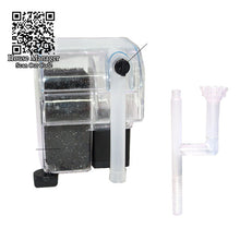 External Aquarium Filter Pump hang on Fish Tank 3in1=Waterfall + Surface Skimmer + Filter sponge, 3.5W filter biological medium