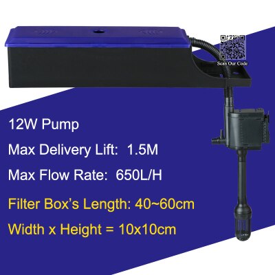 Super Aquarium Multifunction Filter 3 in 1, Filter Box + Air Pump + Water Pump, aquarium internal filter pump, Submersible Pump