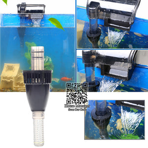 Aquarium External Filter Fish Tank Hanging Oxygen Pump, Hang on Wall-mountable Waterfall Circulate water filter system for fish