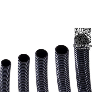 Ripple Moire Aquarium Water Pipe Tube Dia20mm/25mm/32mm/38mm/50mm Inner Calibre, Natural Rubber Anti-ultraviolet Durability Hose