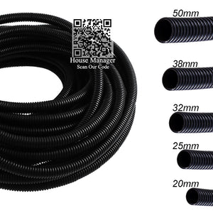 Ripple Moire Aquarium Water Pipe Tube Dia20mm/25mm/32mm/38mm/50mm Inner Calibre, Natural Rubber Anti-ultraviolet Durability Hose