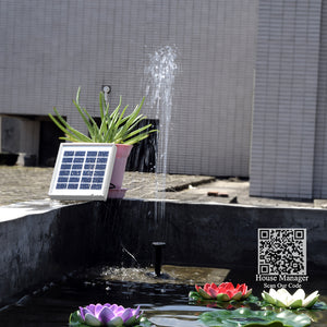 Aquarium Solar-Powered Water Spray Pump Fountain Increase Oxygen Solar Panel Kit for Garden Patio Fish Pond Pool Water Circulate