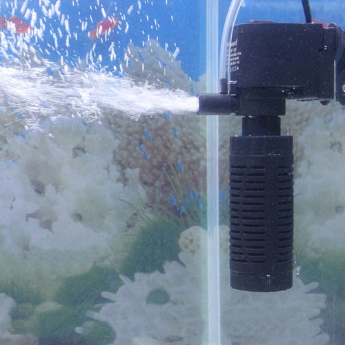 Small Aquarium Water Pump for small aquarium turtle fish tank, aquarium pump to Flow Water Filtering, Water Circulating add air