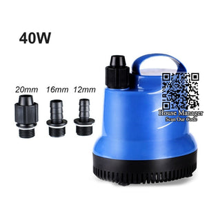 15~55W NEW aquarium low water pump, portable water pump to make Fountain Mountain waterfall, Submersible Waterfall Fountain Pump