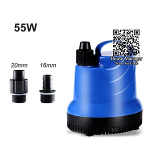 15~55W NEW aquarium low water pump, portable water pump to make Fountain Mountain waterfall, Submersible Waterfall Fountain Pump