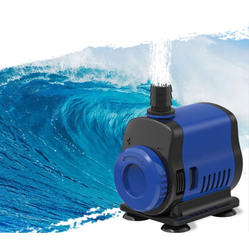 Ultra-Quiet Submersible Water Fountain Pump Filter Fish Pond Aquarium Tank, adjustable Water Pump bottom filter sponges included