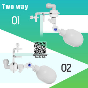 Aquarium Automatic Water Valve, Floating Ball to control water Turn On Off water for fish tank, Water Replenishing Valve, 2ways