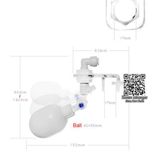 Aquarium Automatic Water Valve, Floating Ball to control water Turn On Off water for fish tank, Water Replenishing Valve, 2ways