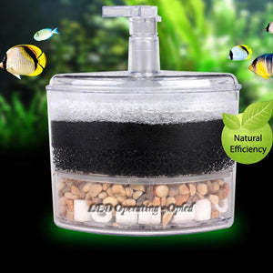 Reusable Tank Corner Aquarium Air Bubble Filter, under water Air Driver Filter internal sponge super air bubble & super filter