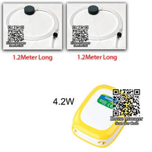Fish Tank Air Pump Compressor Aquarium increase Oxygen,Single Double Air Outlets for fish Tank Aerator Aquarium, Air Bubble pump