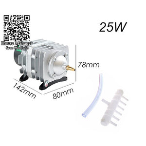 Air Compressor Very High Power 25/30/35W Electromagnetic,Oxygen Aerator Outdoor for Fish Pond Pool Garden Seafood Shop AQUA Show