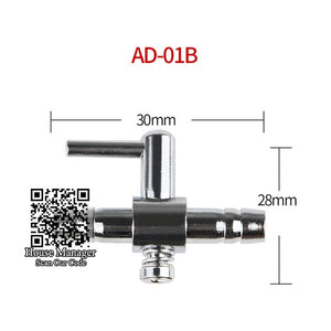 Air Split-flow Connectors, Air Valve Check, Stainless Steel Adjustable air flow Diverter Splitter for air compressor pump parts