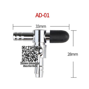 Air Split-flow Connectors, Air Valve Check, Stainless Steel Adjustable air flow Diverter Splitter for air compressor pump parts