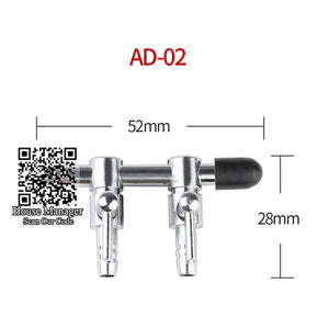 Air Split-flow Connectors, Air Valve Check, Stainless Steel Adjustable air flow Diverter Splitter for air compressor pump parts