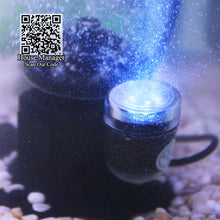 Silent Quiet Submersible Air Pump for Fish Tank Aquarium Decoration Waterscape,Internal Submerged Oxygen Pump +Blue LED Lighting