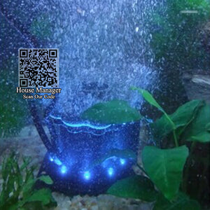 Underwater Internal Submersible Air Pump to flow increase Air Bubble for Waterscape for fish tank aquarium, set air pump in tank