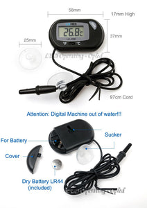 Super for Aquarium LCD Digital Thermometer Fish Tank Temperature Control Sensor Aquarium Fish Tank Thermometer Wired