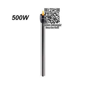 Aquarium Fish Tank Adjust Temperature Controller Stainless Steel Heating Rod, 25~500W Submersible Aquarium Heater for Fish Tank