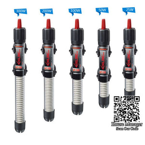25~300W Aquarium Glass Heater Heating Rod Submersible Blastproof Adjustable Temperature Controller For fish tank to heat water