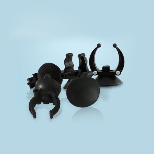 5pcs Suction Cup Sucker Clip for Aquarium Heating Rod Heater, Black Fixed Sitting Holder settle Wire Pipe LED Light to tank wall