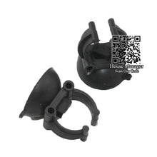 5pcs Suction Cup Sucker Clip for Aquarium Heating Rod Heater, Black Fixed Sitting Holder settle Wire Pipe LED Light to tank wall