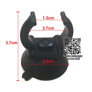 5pcs Suction Cup Sucker Clip for Aquarium Heating Rod Heater, Black Fixed Sitting Holder settle Wire Pipe LED Light to tank wall