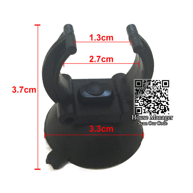 5pcs Suction Cup Sucker Clip for Aquarium Heating Rod Heater, Black Fixed Sitting Holder settle Wire Pipe LED Light to tank wall
