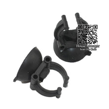5pcs Suction Cup Sucker Clip for Aquarium Heating Rod Heater, Black Fixed Sitting Holder settle Wire Pipe LED Light to tank wall