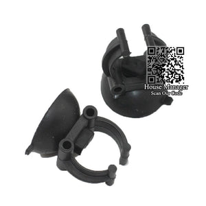5pcs Suction Cup Sucker Clip for Aquarium Heating Rod Heater, Black Fixed Sitting Holder settle Wire Pipe LED Light to tank wall