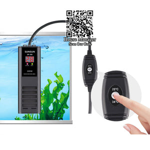 Digital Aquarium Temperature Controller Anti-explosion heating rod for aquarium fish tank, Automatically on or off self-checking