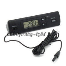 Super Aquarium Digital Thermometer Fish Tank, Wired Thermometer 2x Double inside & outside Temperature Measure for comparison