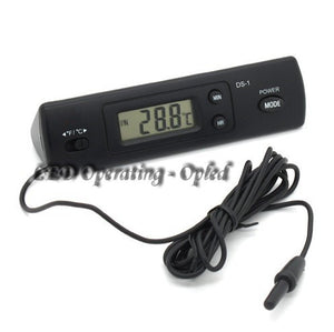 Super Aquarium Digital Thermometer Fish Tank, Wired Thermometer 2x Double inside & outside Temperature Measure for comparison
