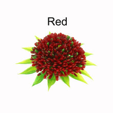 Plastic Aquarium Decorations, Red/Blue/Pink Artificial Plastic Plant Flower Grass FishTank Aquarium Ornament Decorating