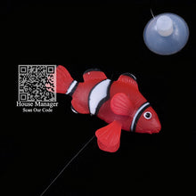 Aquarium Decorative Artificial Fake Fish Clownfish Float In Water, Suction Cup fish toy model Fluorescent light Vivid Waterscape